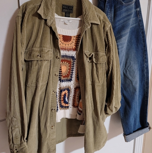 Vintage Taupe Corduroy Jacket - Picture 7 of 7